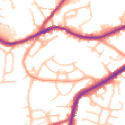 Daytime road noise heatmap for DY9 7NR