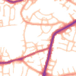 Daytime road noise heatmap for DY9 7PD