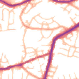 Daytime road noise heatmap for DY9 7PE