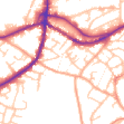 Daytime road noise heatmap for DY9 8AG