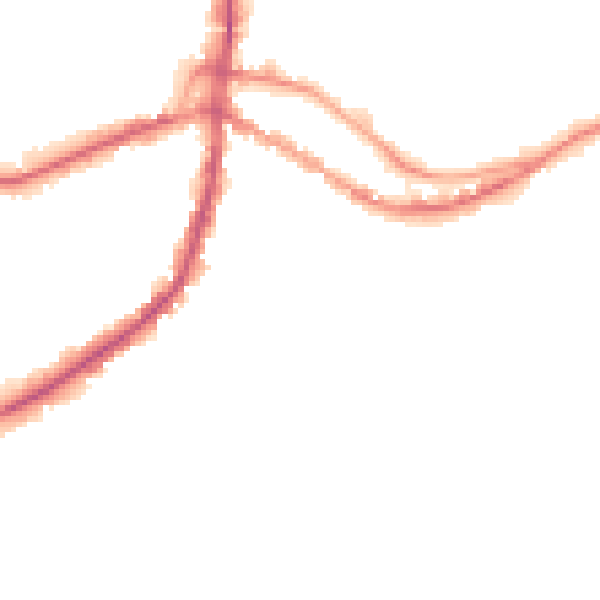 Night-time road noise heatmap for DY9 8AG