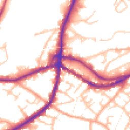 Daytime road noise heatmap for DY9 8JT
