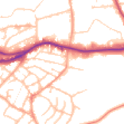 Daytime road noise heatmap for DY9 8SL