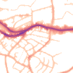 Daytime road noise heatmap for DY9 8SN