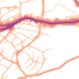Daytime road noise heatmap for DY9 8TS