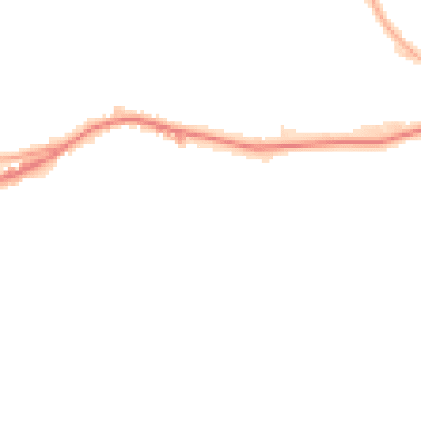 Night-time road noise heatmap for DY9 8TT