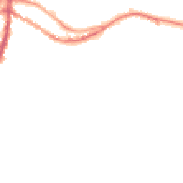 Night-time road noise heatmap for DY9 8UT