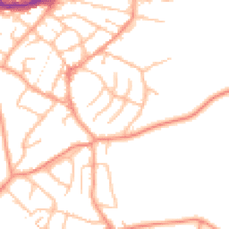 Daytime road noise heatmap for DY9 8XZ