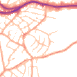 Daytime road noise heatmap for DY9 8YB