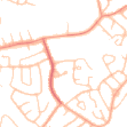 Daytime road noise heatmap for DY9 9ED