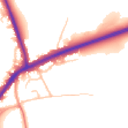 Daytime road noise heatmap for DY9 9LF