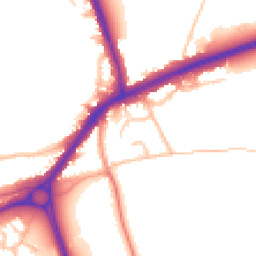 Daytime road noise heatmap for DY9 9LP