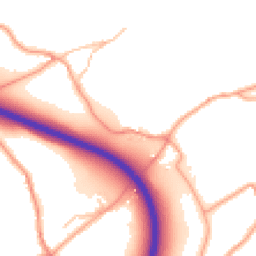 Daytime road noise heatmap for DY9 9PW