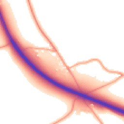 Daytime road noise heatmap for DY9 9PY