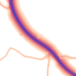 Daytime road noise heatmap for DY9 9UE