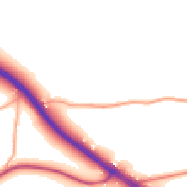 Daytime road noise heatmap for DY9 9UH