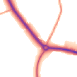Daytime road noise heatmap for DY9 9XT