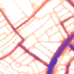 Daytime road noise heatmap for E11 1AH