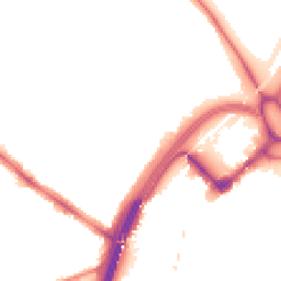 Night-time road noise heatmap for E11 1AN
