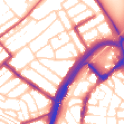 Daytime road noise heatmap for E11 1AQ