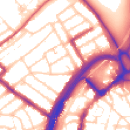 Daytime road noise heatmap for E11 1AW