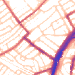 Daytime road noise heatmap for E11 1AZ