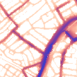 Daytime road noise heatmap for E11 1BB
