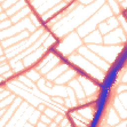 Daytime road noise heatmap for E11 1BJ