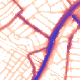 Daytime road noise heatmap for E11 1BS