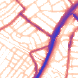 Daytime road noise heatmap for E11 1BT