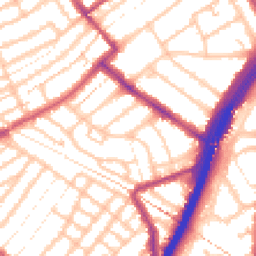 Daytime road noise heatmap for E11 1BX