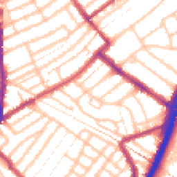 Daytime road noise heatmap for E11 1DD