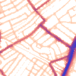 Daytime road noise heatmap for E11 1DG