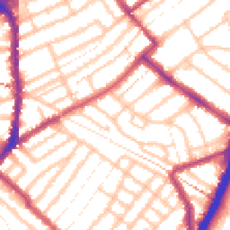 Daytime road noise heatmap for E11 1DH