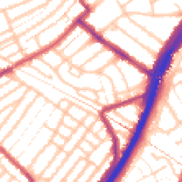 Daytime road noise heatmap for E11 1DN