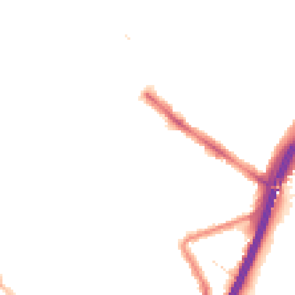 Night-time road noise heatmap for E11 1DQ