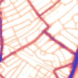 Daytime road noise heatmap for E11 1DS