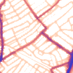 Daytime road noise heatmap for E11 1DT