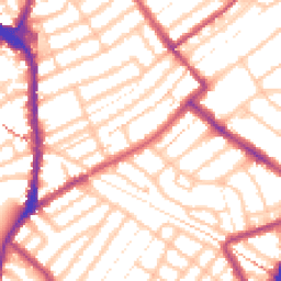 Daytime road noise heatmap for E11 1DX