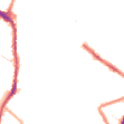 Night-time road noise heatmap for E11 1DX