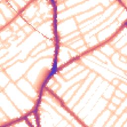 Daytime road noise heatmap for E11 1ED