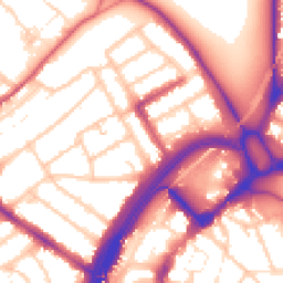 Daytime road noise heatmap for E11 1JA