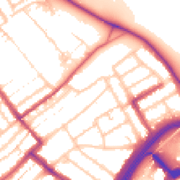 Daytime road noise heatmap for E11 1JT