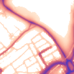 Daytime road noise heatmap for E11 1LU