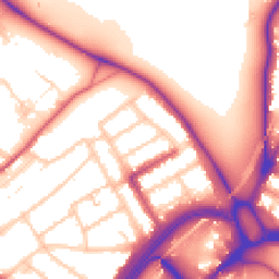 Daytime road noise heatmap for E11 1NA