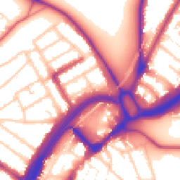 Daytime road noise heatmap for E11 1NX