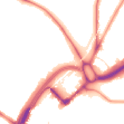 Night-time road noise heatmap for E11 1NX