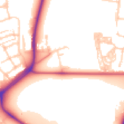 Daytime road noise heatmap for E11 1PJ