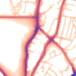 Daytime road noise heatmap for E11 1PZ