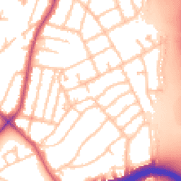 Daytime road noise heatmap for E11 2DT